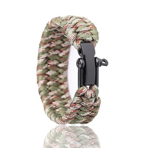 Survival paracord bracelet - paracord,