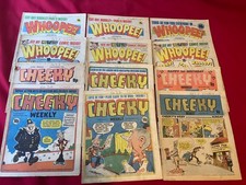 Collection of 12 Vintage UK Comics - CHEEKY & WHOOPEE - IPC Publishing