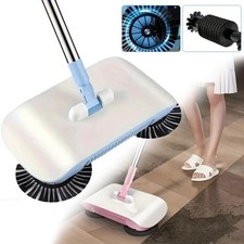 Hand Push Carpet Sweeper Manual Floor Cleaner Cordless Duster Broom Indoor Sweep