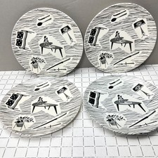 Vintage Ridgeway Potteries Homemaker side plates  7" 17.5cm x4