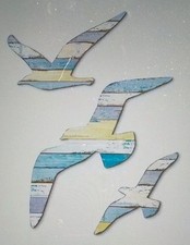3 FLYING SEAGULLS 2D rustic