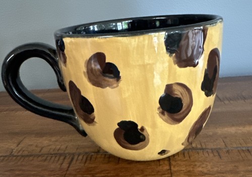 Leopard coffee mug - soup, large