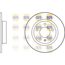 2x Brake Discs Solid For