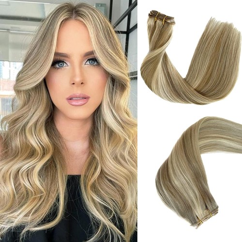 Double weave sew weft hair - double, in