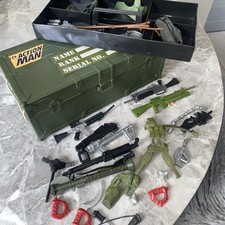 Action Man Ammo Case Foot locker bundle Vintage 1993 Ammunition Weapons Etc