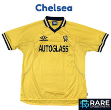 VINTAGE CHELSEA 1998-00 AWAY 3rd FOOTBALL SHIRT XL ADULT UMBRO AUTOGLASS (VGOOD)