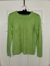 M & S Collection Ladies Stunning Lime Green Jumper (Size: 10)