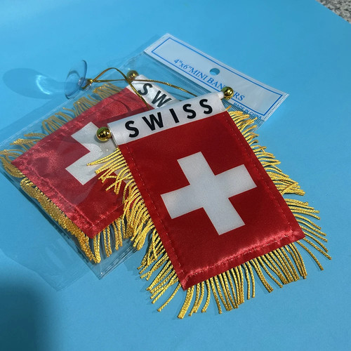 Switzerland car window flag - switzerland,