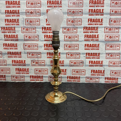 Vintage brass table lamp base - vintage,