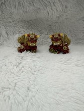 Decorative foo dog lions - lions, set