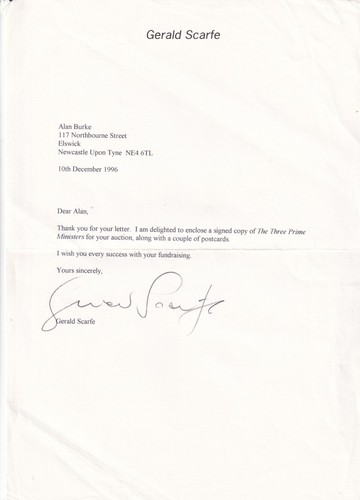 Gerald scarfe 1996 signed - gerald,
