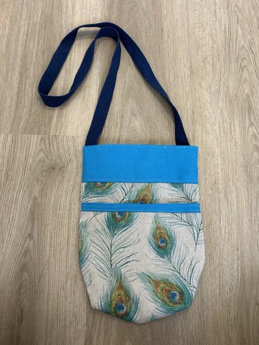 New peacock feather cross body - peacock,