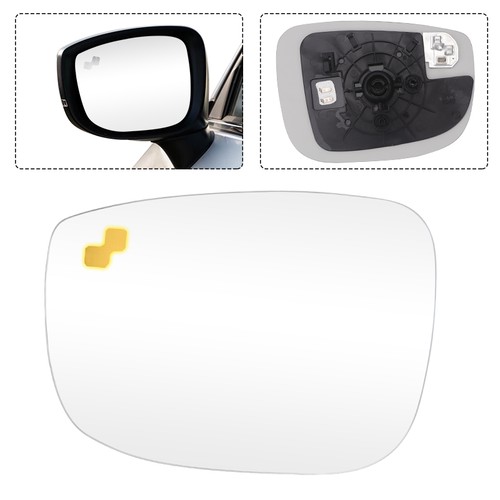 Left mirror glass - left, blind