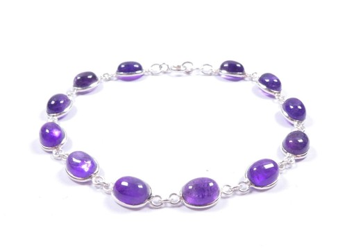 Vintage bracelet amethyst - vintage,