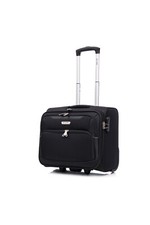 Skylark Executive 2 Wheel Laptop Bag Business Office Travel Cabin Case - Black