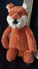 Jellycat Fox Cub Small Bashful Soft Toy Plushie Brand New With Tags H18 X W9cms
