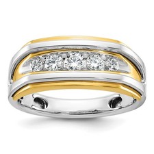 14k Two-tone Mens Polished