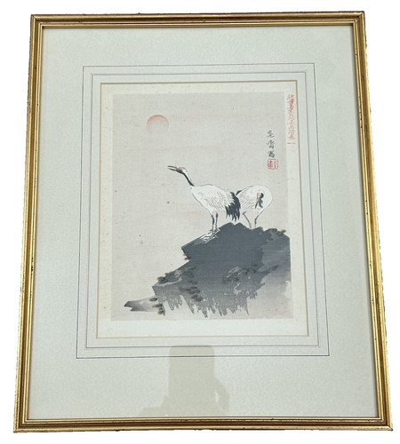 Antique japanese woodblock - japanese,
