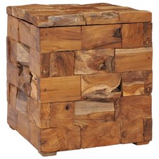 Storage Stool Natural Teak