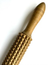 Antique Vintage Farmhouse Textured Rolling Pin, Oat crushing / Meat Tenderising