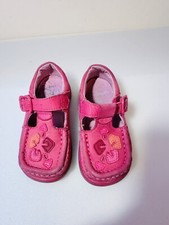 Clarks Alana Lily First Shoes Raspberry Leather Size UK 5 F (Infants)