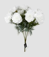 14 Head Artificial Carnation Flower Bush - Colour Choice - Wedding/Home Displays