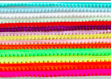 1x Yard Mini Pearl Pom Pom Trim Trimming Sewing Craft Bobble Fringe Pompom Trim