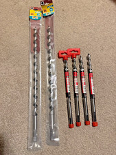 Wood Auger Bits JOB LOT-  Wolfcraft 14mm x 325mm - DART 10mm x 160mm - 752