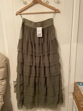 Bnwt Next Tulle Kharki Skirt
