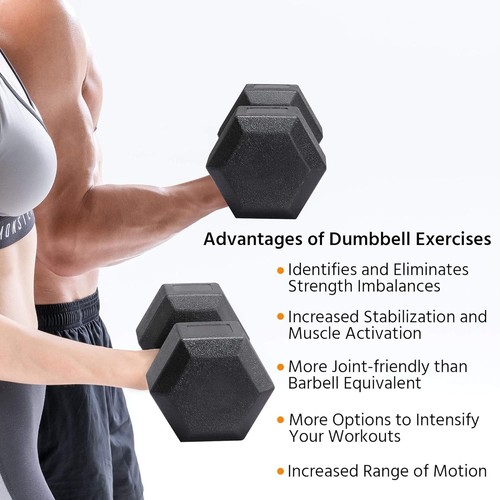 2x5kg hex dumbbells weight - dumbbells,