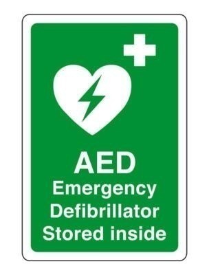Aed safety sign emergency - safety,