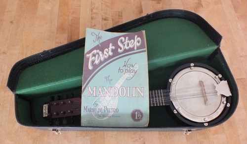 Vintage antique banjo mandolin - banjo,