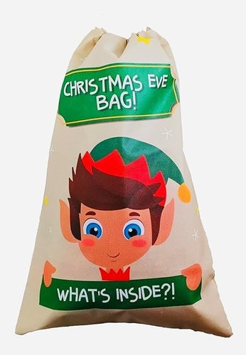 Large elf christmas eve sack - large,