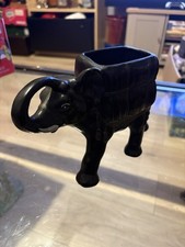 Vintage 1950s Elephant Planter Plant Or Herb Stand - Mid Century - Ceramic