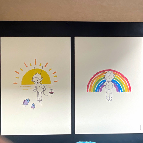 Set two unframed mabel - set,