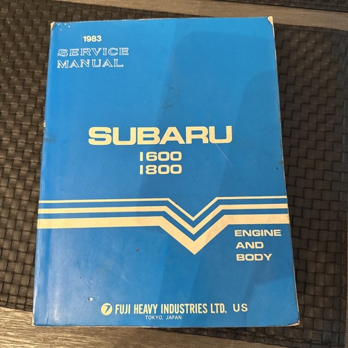 1983 subaru 1600 1800 service - subaru,