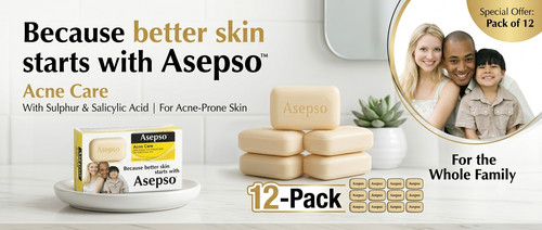 Asepso acne soap with - soap,