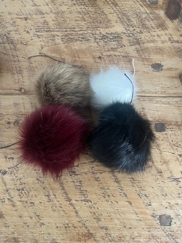 20pcs faux fur - fur, pom