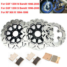 For Suzuki GSF 1200 S Bandit 96-00 RF 900 R 94-99 Front Rear Brake Discs Pads