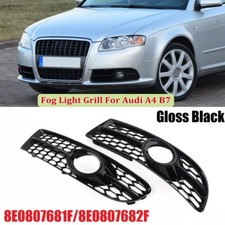 For 2005-2008 Audi A4B7 S-Line S4 Bumper Fog Light Honeycomb Lower Grille Grill