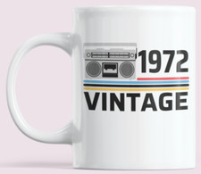 Vintage Boombox Birthday Mug