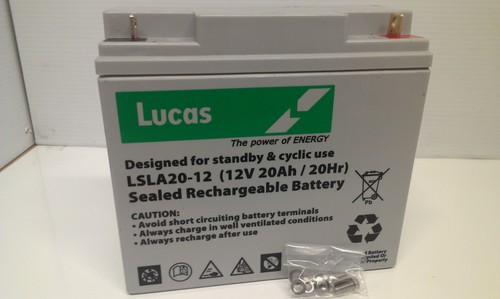 Lucas 12v 20ah - agm/gel, battery