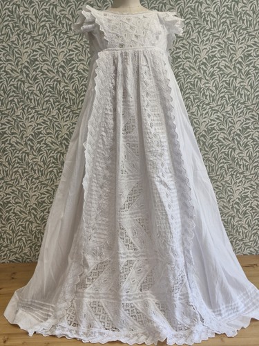 Antique christening gown - christening,