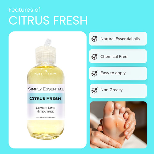 Refreshing massage oil - oil, lemon