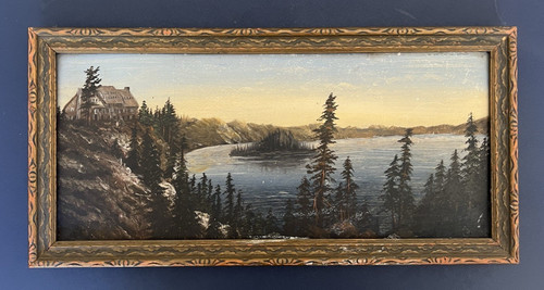 Antique oil crater lake - antique,