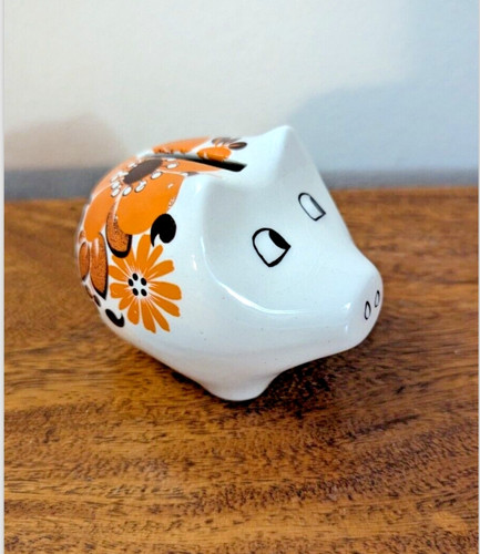 Vintage floral pig pomander - ,