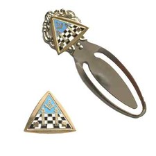 Masonic Temple & Symbols Badge & Masonic Temple & Symbols Bookmark-K145