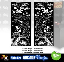 Retro B and W Arcade Side