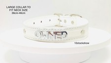 Bdsm collar white Custom