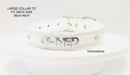 Bdsm collar white - , custom